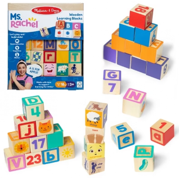 MS. RACHEL WOODEN LEARNING BLOCKS & ACTIVITY CARDS