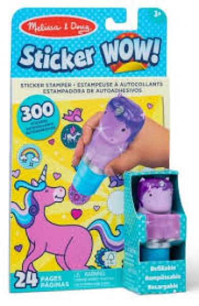 STICKER WOW! PURPLE UNICORN