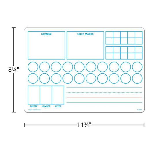 DRY ERASE BOARD: LEARNING NUMBERS 1-20 INDIVIDUAL
