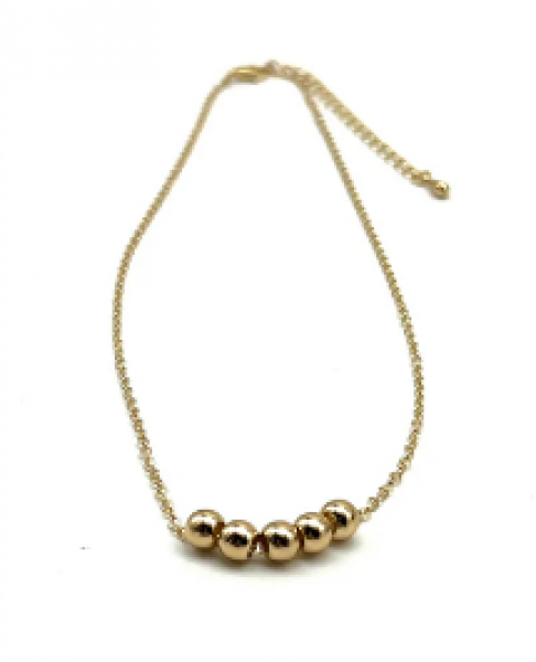 FIDGET GOLD BALL NECKLACE