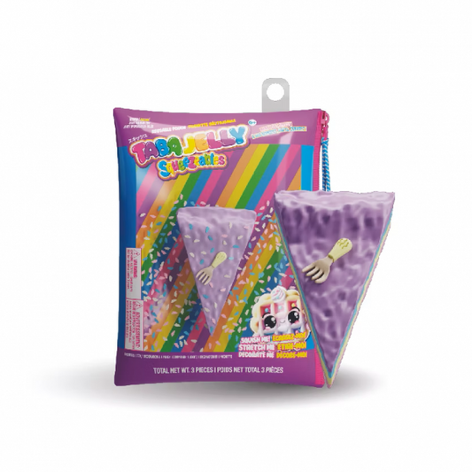 TABA JELLY JUST RIGHT SQUISHY TOY CAKE WITH FORK