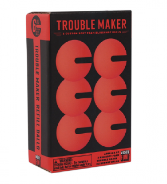 TROUBLE MAKER SLINGSHOT REFILL BALLS: RED