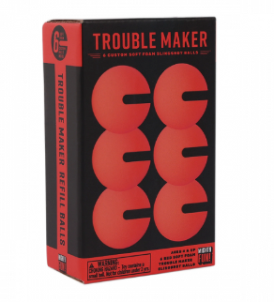 TROUBLE MAKER SLINGSHOT REFILL BALLS: RED