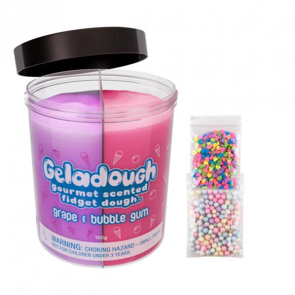 GELADOUGH GOURMET SCENTED FIDGET DOUGH: GRAPE & BUBBLE GUM