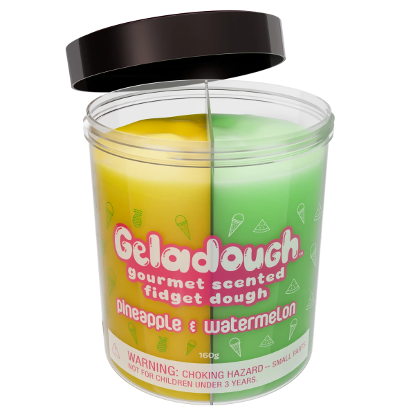 GELADOUGH GOURMET SCENTED FIDGET DOUGH: PINEAPPLE & WATERMELON