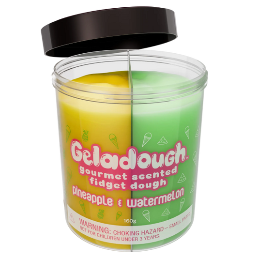 GELADOUGH GOURMET SCENTED FIDGET DOUGH: PINEAPPLE & WATERMELON