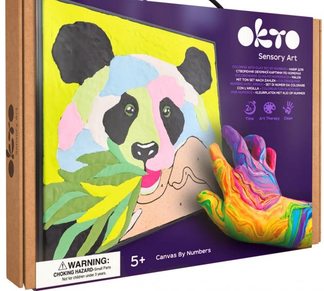 SENSORY ART: COLORING WITH CLAY SET BY NUMBERRS PANDA
