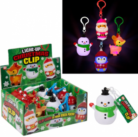 LIGHT-UP CHRISTMAS CLIP ONS