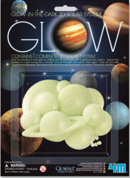 GLOW-IN-THE-DARK 3D SOLAR SYSTEM