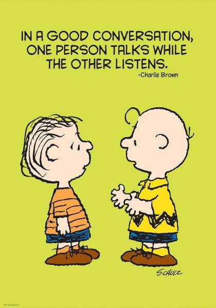 POSTER: PEANUTS GOOD CONVERSATION