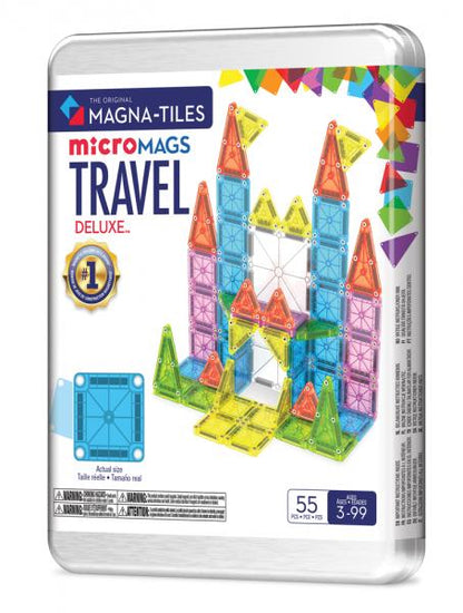 MAGNA-TILES MICROMAGS TRAVEL DELUXE 55 PIECE SET