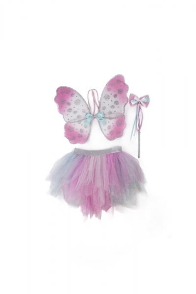 THINK MINT PINK SKIRT, WINGS, WAND SIZE 4-6