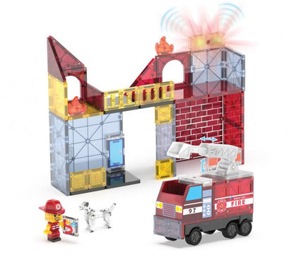 MAGNA TILES FIRE STATION