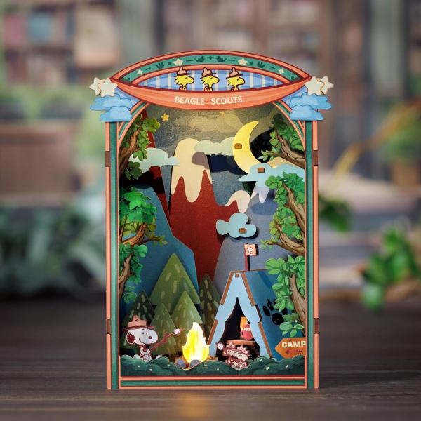 DIY BOOK NOOK KIT PEANUTS SNOOPY'S BEAGLE SCOUTS