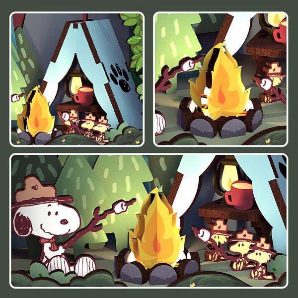 (SALE)DIY BOOK NOOK KIT PEANUTS SNOOPY'S BEAGLE SCOUTS