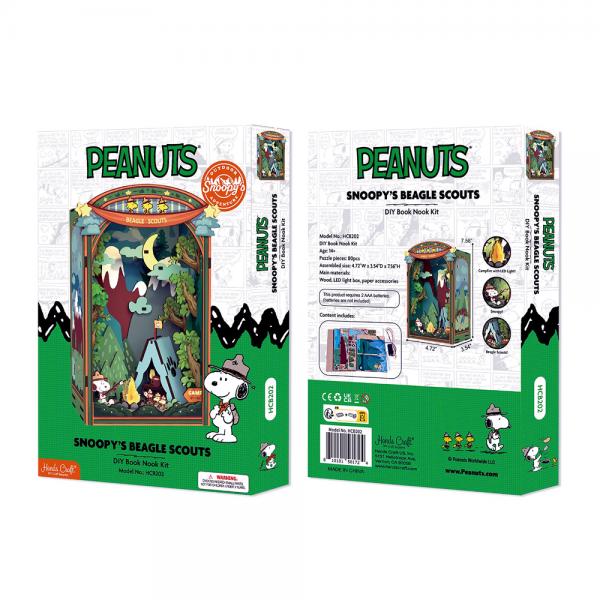 (SALE)DIY BOOK NOOK KIT PEANUTS SNOOPY'S BEAGLE SCOUTS