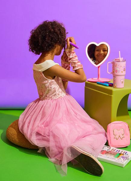 VELVETY SOFT SLEEPING SWEETHEART PRINCESS GOWN WITH ARM WARMERS
