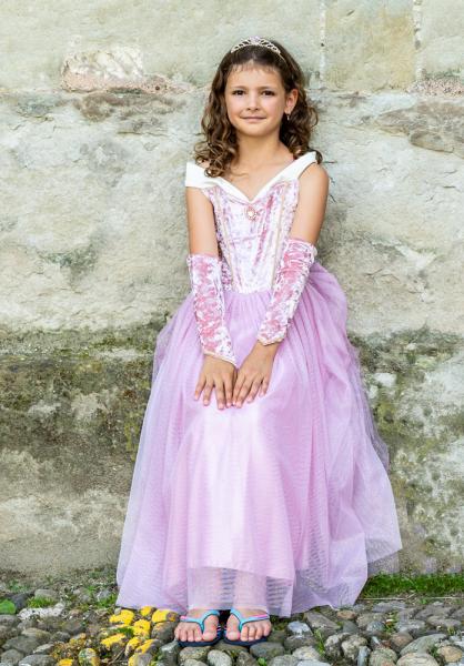 VELVETY SOFT SLEEPING SWEETHEART PRINCESS GOWN WITH ARM WARMERS