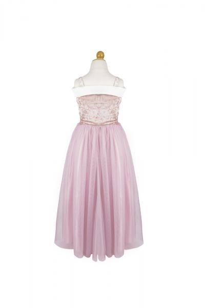 VELVETY SOFT SLEEPING SWEETHEART PRINCESS GOWN WITH ARM WARMERS