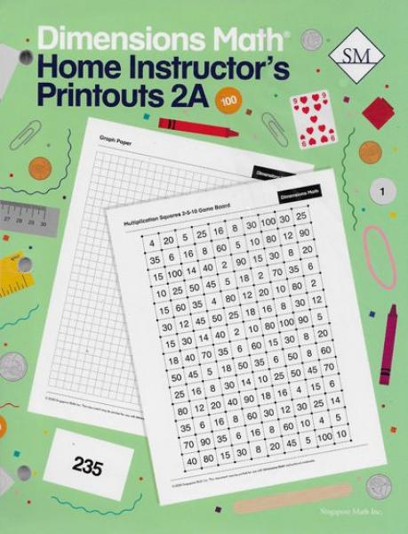DIMENSIONS MATH HOME INSTRUCTOR'S PRINTOUTS 2A