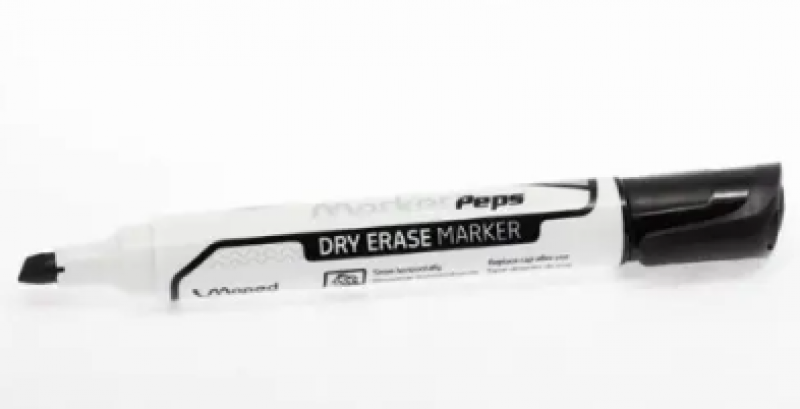 DRY ERASE MARKER BLACK CHISEL TIP