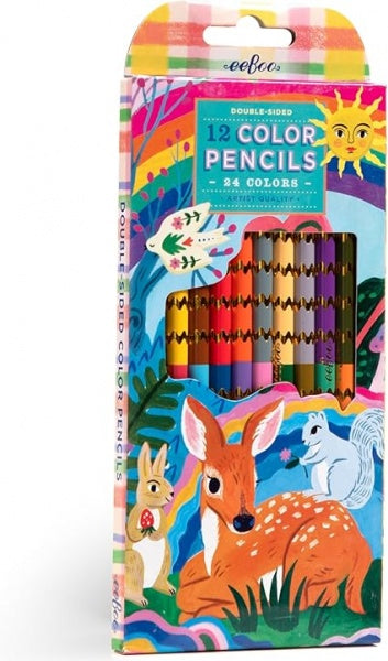 FAWN & SUN COLORED PENCILS 12 DOUBLE-SIDED