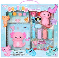 AXOLOTL SQUISHY JOURNAL BOOK SET