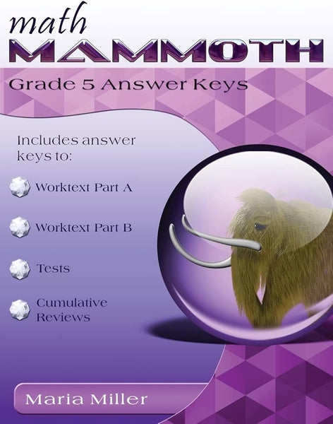 MATH MAMMOTH GRADE 5 ANSWER KEYS