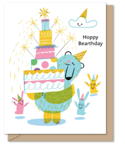 GREETING CARD: HOPPY BEARTHDAY