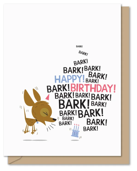 GREETING CARD: BIRTHDAY BARK