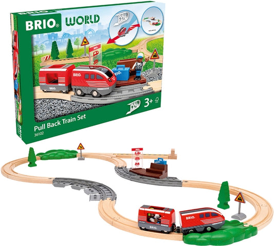 BRIO: PULL-BACK TRAIN SET