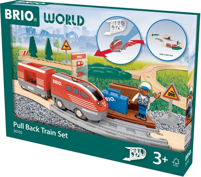 BRIO: PULL-BACK TRAIN SET