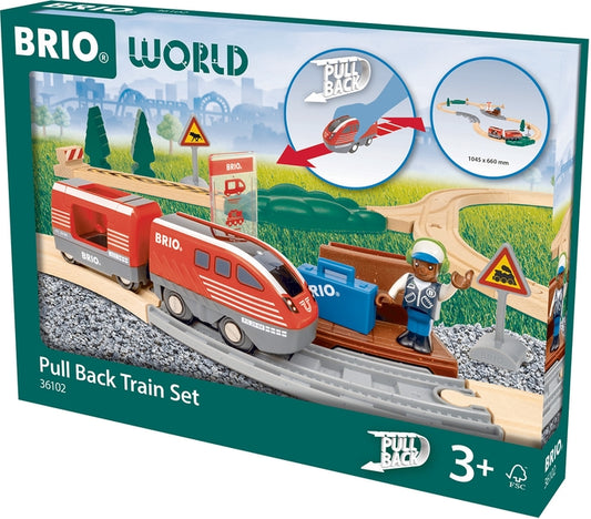 BRIO: PULL-BACK TRAIN SET