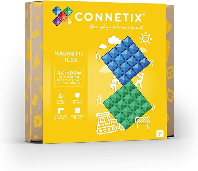 CONNETIX RAINBOW BLUE & GREEN BASE PLATE PACK