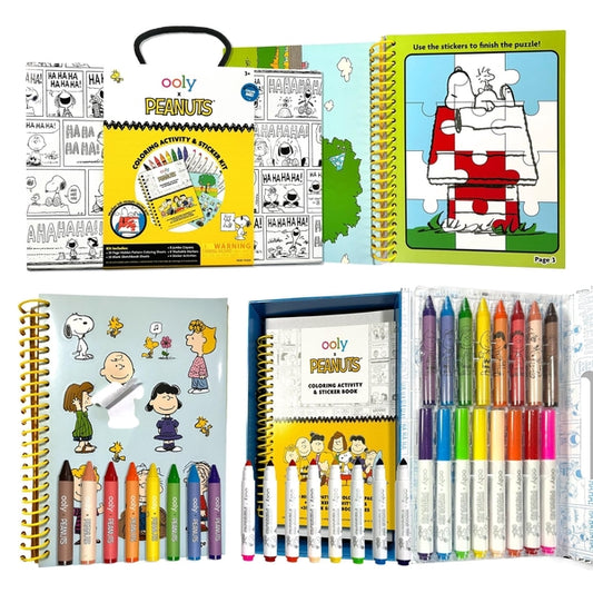 OOLY x PEANUTS COLORING ACTIVITY & STICKER KIT