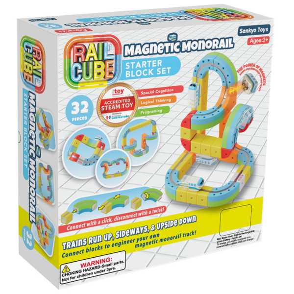 RAIL CUBE MAGNETIC MONORAIL STARTER SET