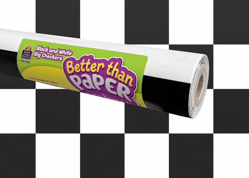 BETTER THAN PAPER: BLACK AND WHITE BIG CHECKERS