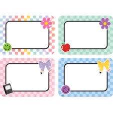 NAME TAGS: COOL FOR SCHOOL CHECKERS