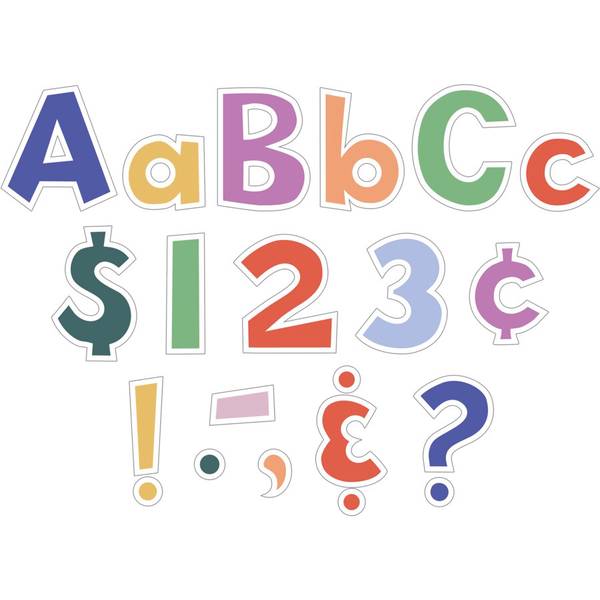 LETTERS: COLOR CRUSH FUN FONT 4"