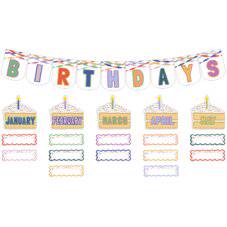 MINI BULLETIN BOARD SET: COLOR CRUSH HAPPY BIRTHDAY