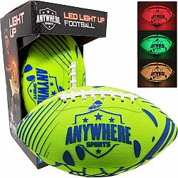 LED LIGHT UP FOOTBALL GREEN