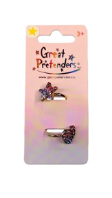 DREAMS OF LOVE SPINNER RINGS 2 PC SET