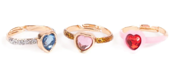 HEARTS OF LOVE RING SET 3 PCS
