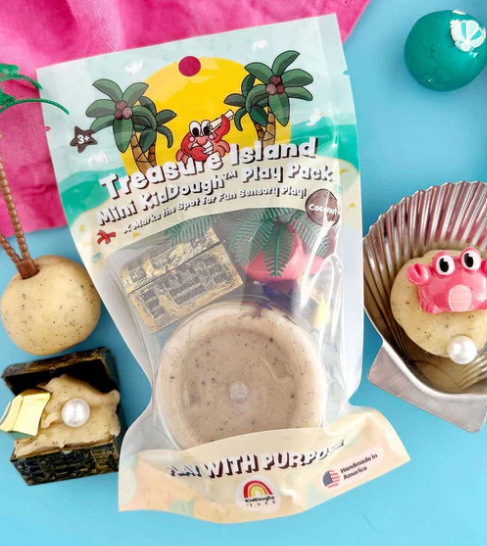 MINI KIDDOUGH PLAY PACK: TREASURE ISLAND COCONUT SCENTED