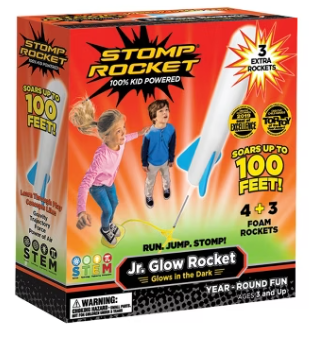 STOMP ROCKET JR. GLOW WITH 7 ROCKETS