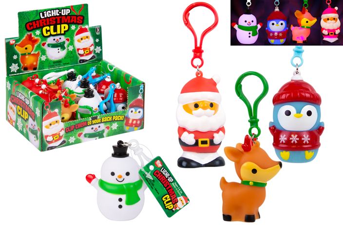 LIGHT-UP CHRISTMAS CLIP ONS