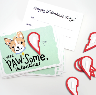 (SALE) POP-UP HEART VALENTINES PUPPY