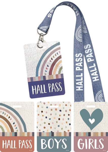 HALL PASS LANYARDS EVERYONE IS WELCOME