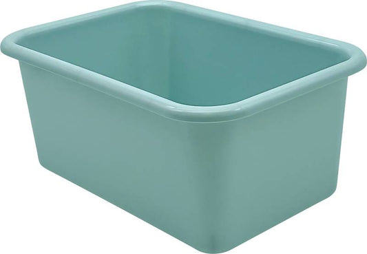 SMALL PLASTIC STORAGE BIN: CALMING BLUE