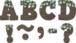MAGNETIC LETTERS: 3" BOLD BLOCK EUCALYPTUS